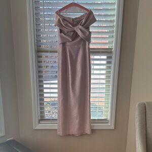 Teri Jon Dress Ice Pink Size 6 - Worn one time for daughter’s wedding!